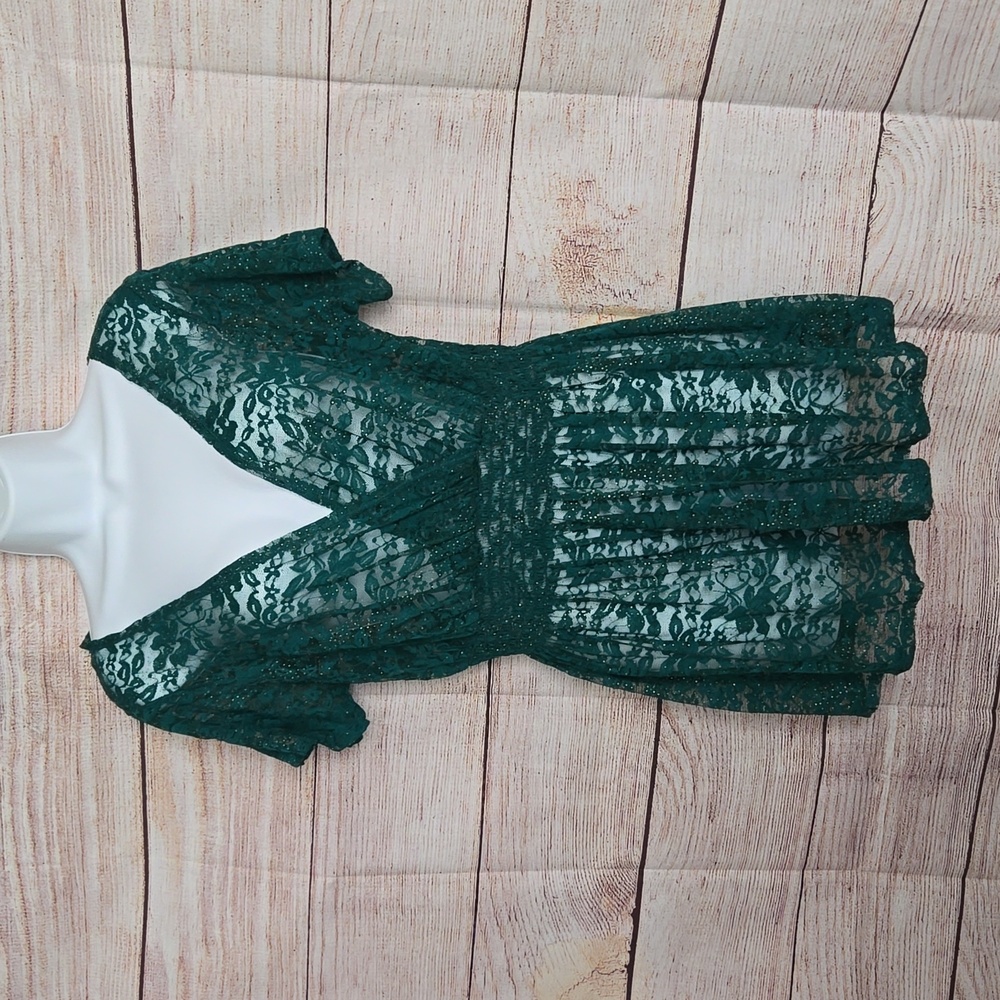 Torrid Green Lace Shirt